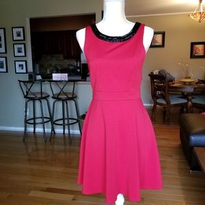 Red Embellished XOXO Dress M